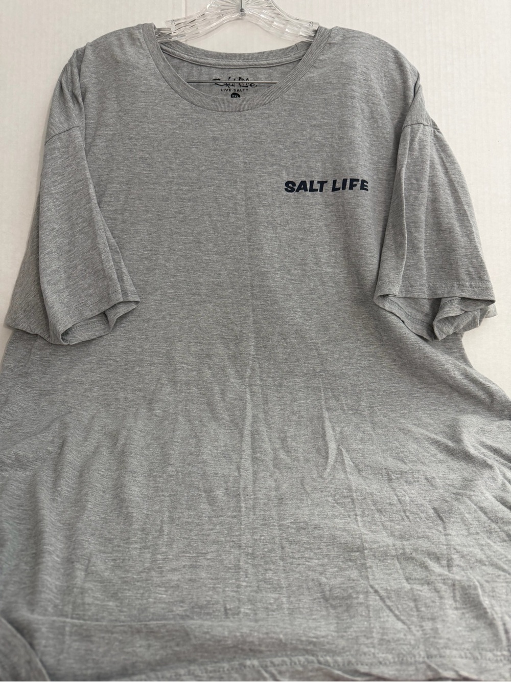 Salt Life Men's “Enjoy the View” Light Gray Short Sleeve Graphic Tee